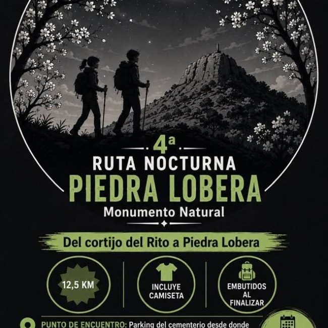 4ª Ruta Nocturna Piedra Lobera – Lúcar 2026
