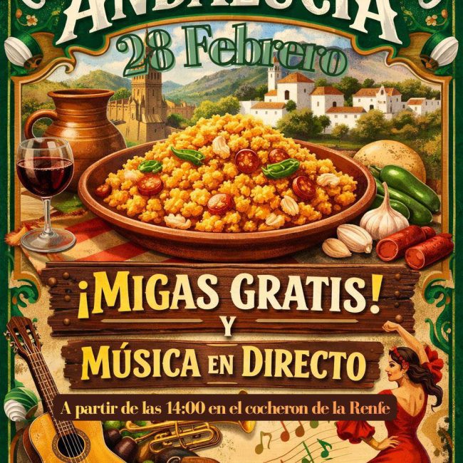 Día de Andalucía en el cocherón de la Renfe, Zurgena
