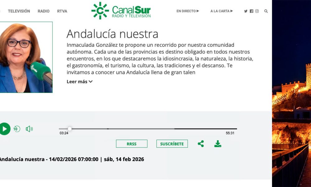 Reportaje de Andalucía Nuestra de Canal Sur Radio sobre Líjar