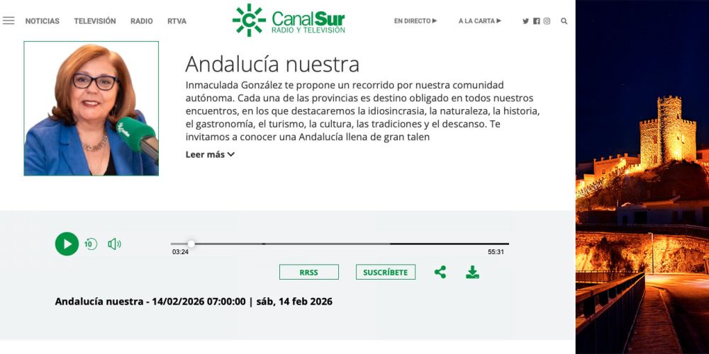 Reportaje de Andalucía Nuestra de Canal Sur Radio sobre Líjar