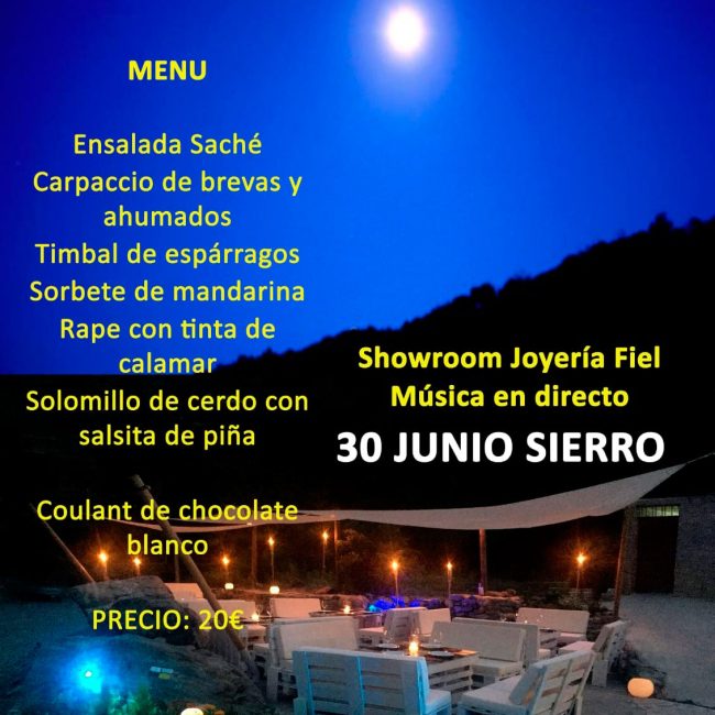 Disfruta de una Noche Especial a la luz de la luna, 30 de Junio, Asador el Maestro en Sierro