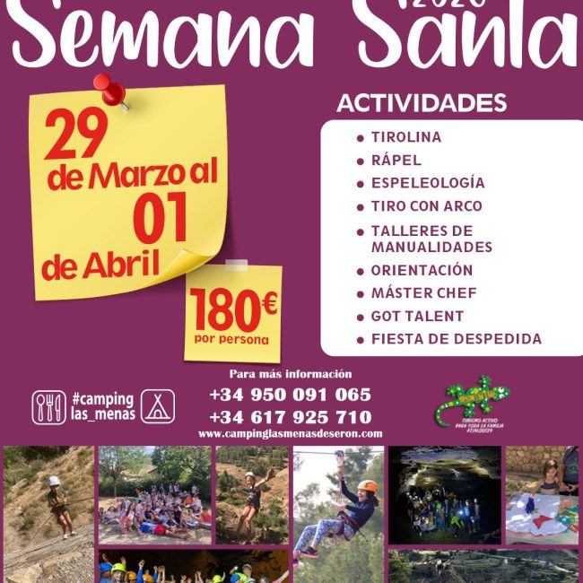 Easter Camps – Las Menas Serón Campsite