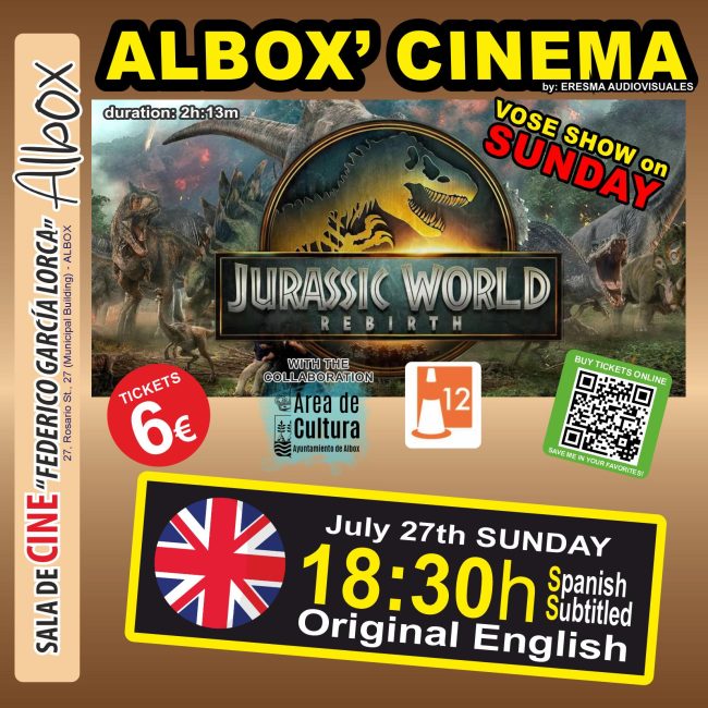 Cinema In Albox: Jurassic World Rebirth