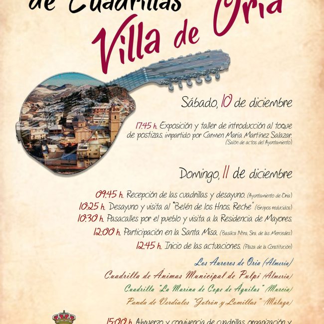 XXVIII Encuentro de Cuadrillas Villa de Oria 2022