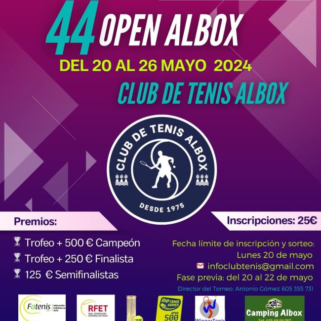 44 Open Albox &#8211; Club de Tenis Albox
