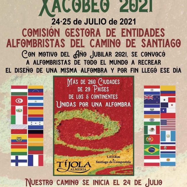 Alfombra Mundial Xacobeo 2021 – Tíjola (Almería)