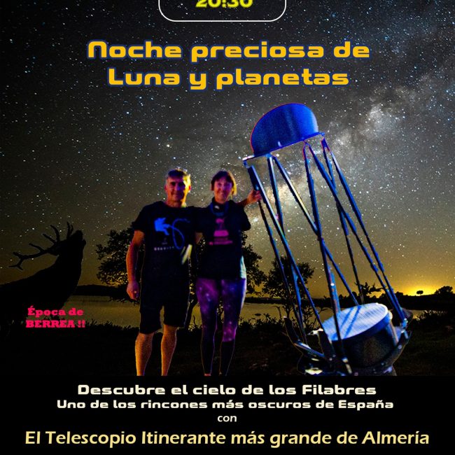 Noche preciosa de lunas y estrellas – Planetario de Serón