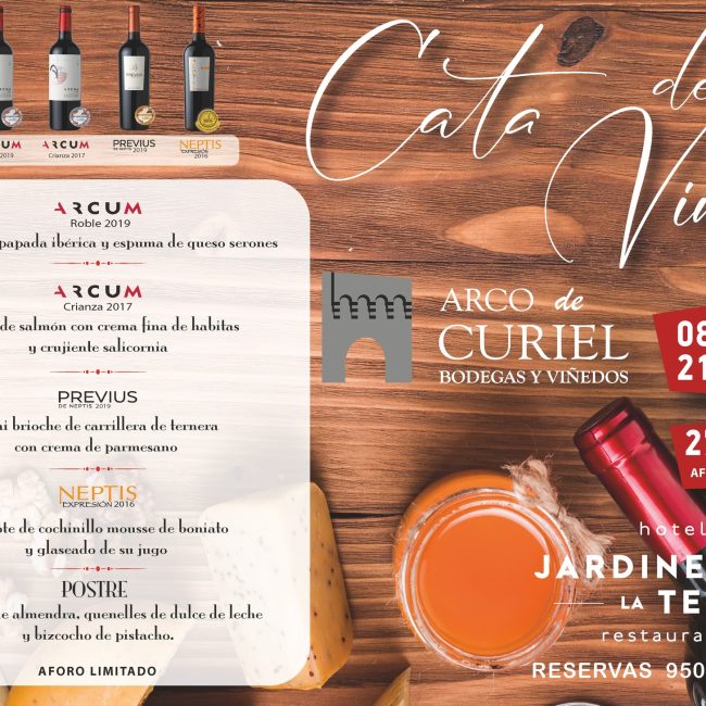 Cata de Vinos en Jardines la Tejera – Bodegas y Viñedos Arco de Curiel