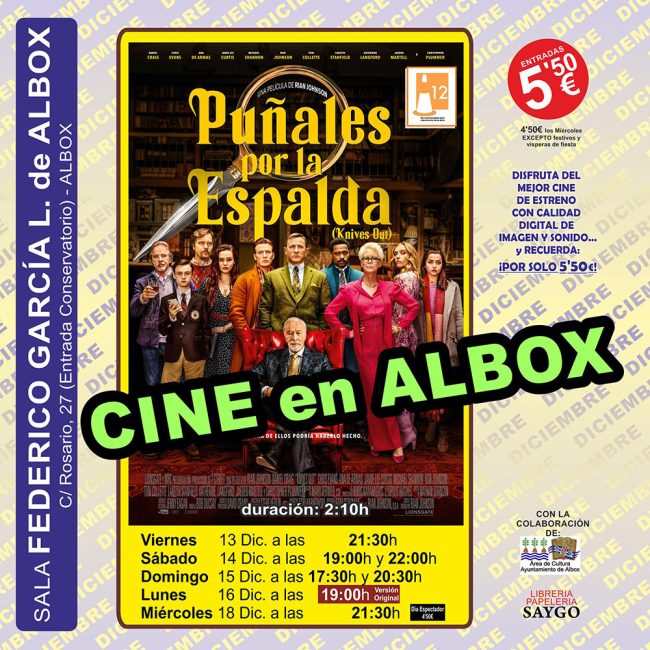 Cine en Albox – Puñales por la Espalda