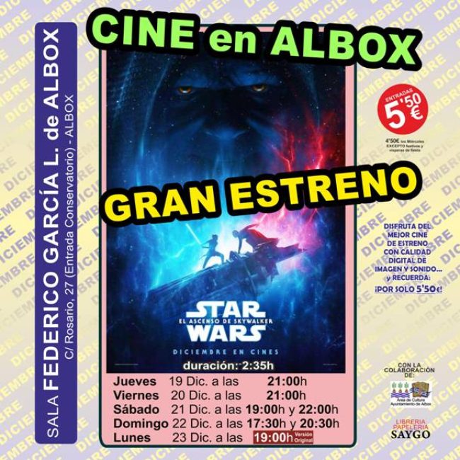 Cine en Albox &#8211; STAR WARS-El Ascenso de Skywalker