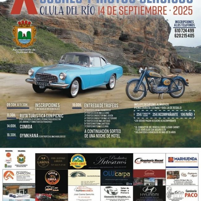 X Concentración de Coches y Motos Clásicos de Olula del Rio 2025