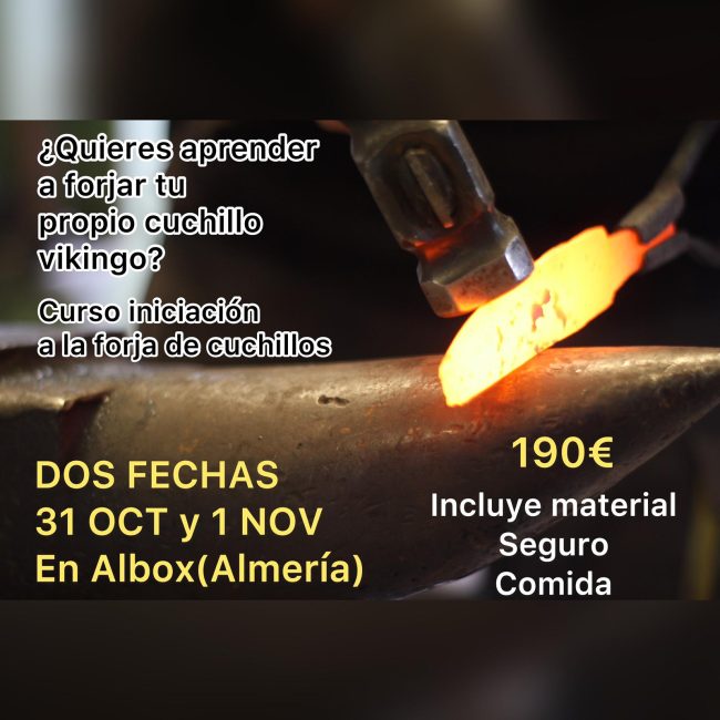 Curso de iniciación a la forma de cuchillos vikingos