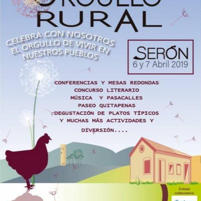 Dia del Orgullo Rural 6 y 7 abril &#8211; Serón 2019