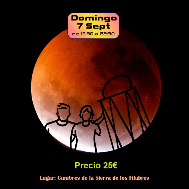 Eclipse de Luna en las Cumbres de la Sierra de los Filabres