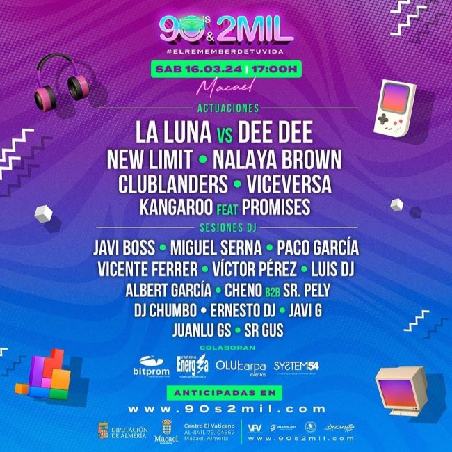 Festival los 90’s y 2MIL en Macael