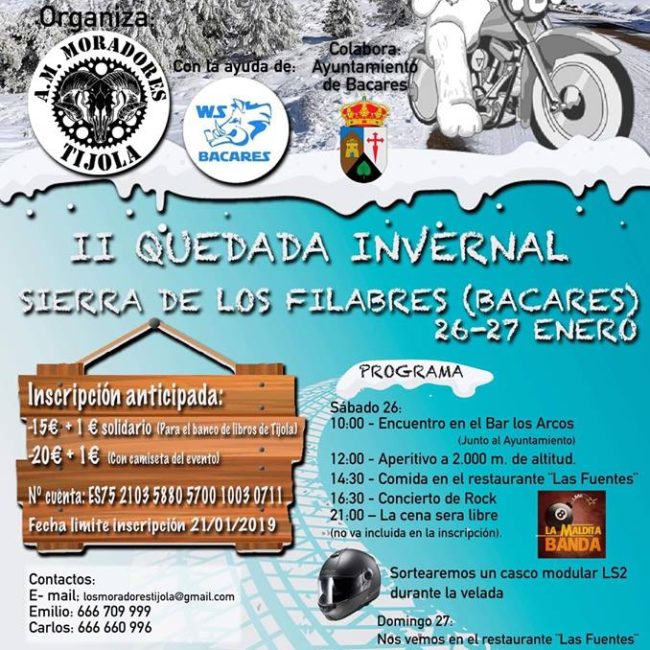 II Quedada Invernal Sierra los Filabres &#8211; Bacares 2019