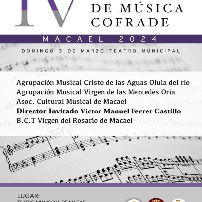 IV Certamen de Música cofrade Macael 2024