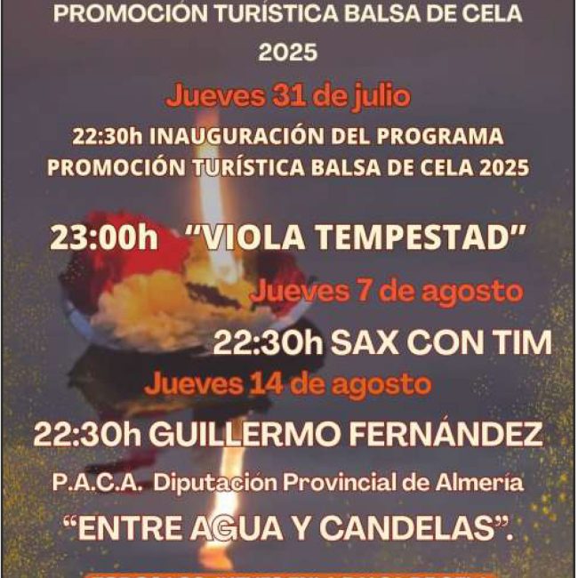 Conciertos Promoción Balsa de Cela – Lúcar Verano 2025