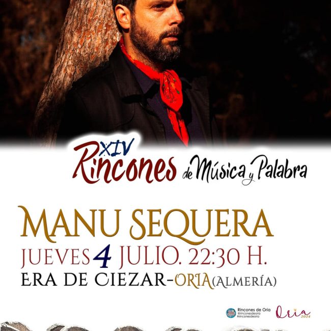 Manu Sequera in Corners of Music and Words – Oria 2024