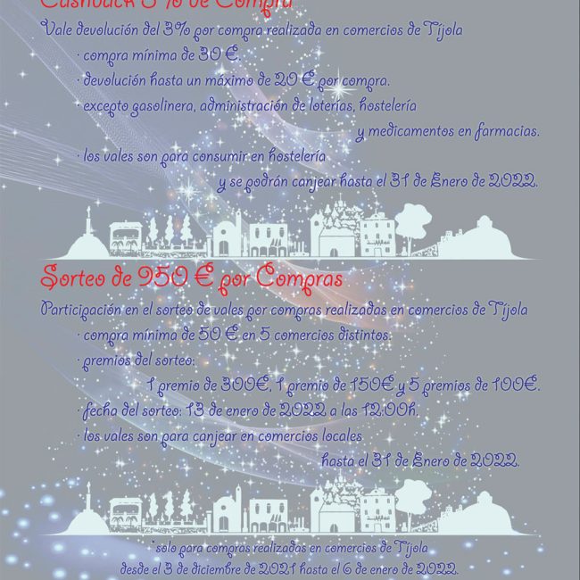 Gana comprando esta navidad en el comercio de Tíjola