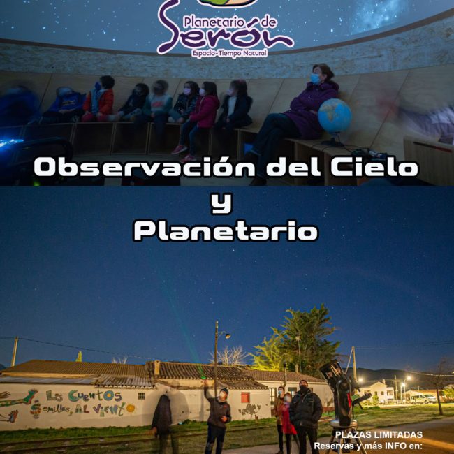 Planetario de Serón – Proyección de Películas 22 y 23 mayo 2021