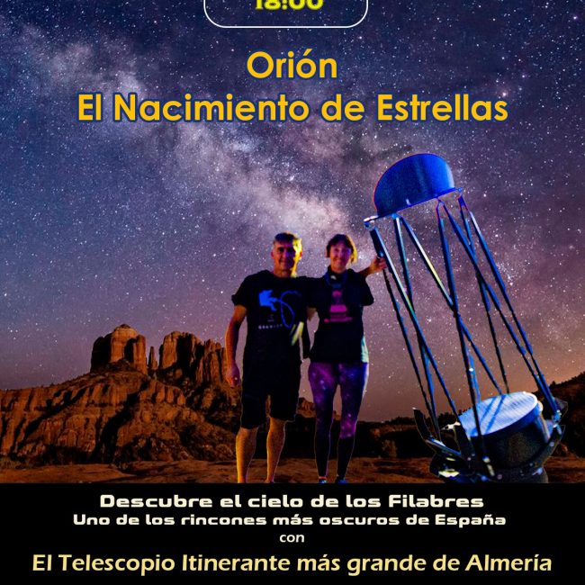 Disfruta de la Constelación Orión en la Sierra de los Filabres