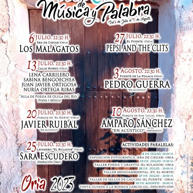 XIII Corners of Music and Words of Oria