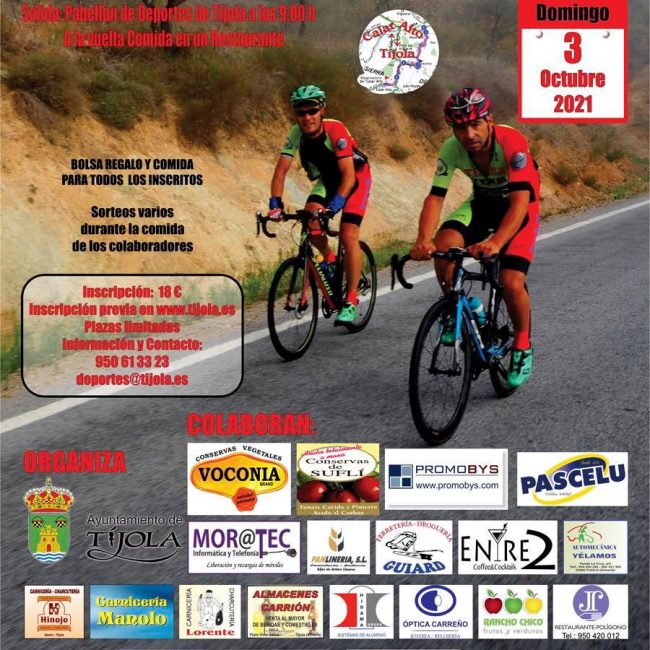 XVIII Ruta Cicloturista Miguel Ángel Jiménez Sánchez – Tíjola