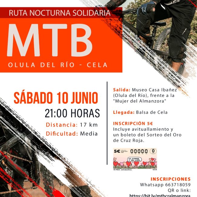 MTB Solidarity Night Route Olula del Río &#8211; Cela 2023