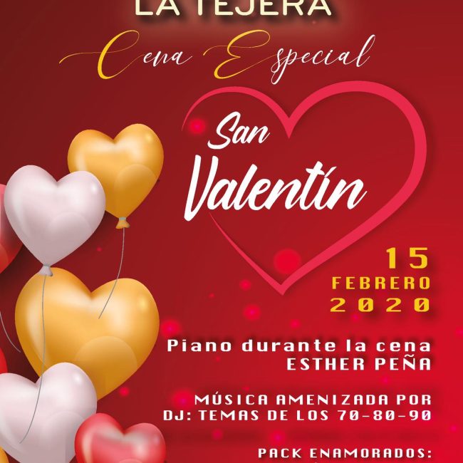 Cena San Valentin Jardines La Tejera