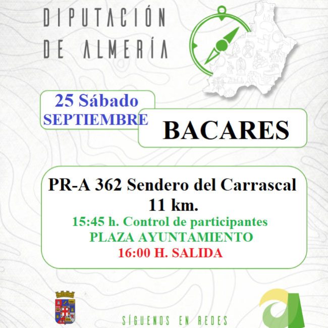 Senderismo en Bacares &#8211; Sendero del Carrascal