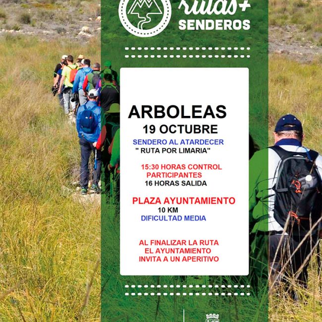 Sendero al atardecer «Ruta por Limaria» – Arboleas