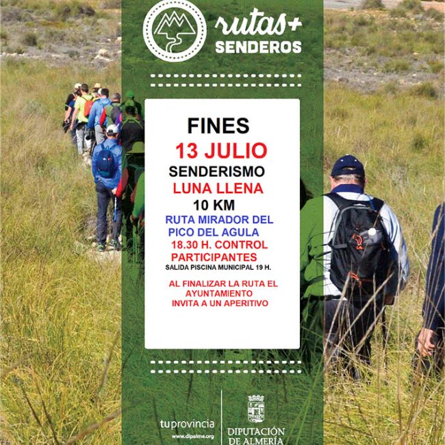 Senderismo Luna Llena en Fines – Ruta Mirador del Pico del Agula