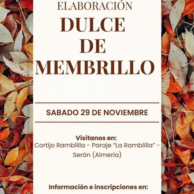 Taller de Dulce de Membrillo en Serón