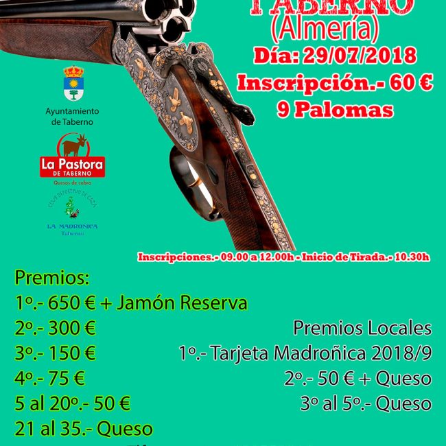 Concurso de Caza – Tirada a Paloma Brazo en Taberno