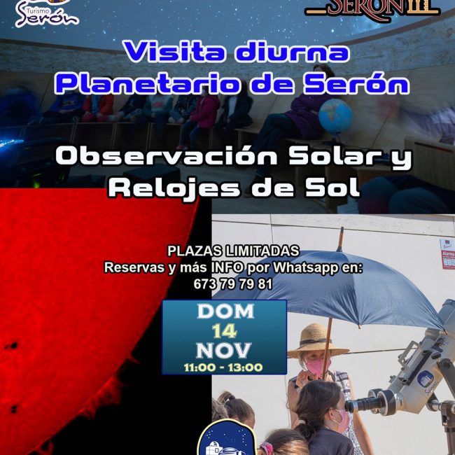 Visita Planetario de Serón, Observación Solar y Relojes de Sol