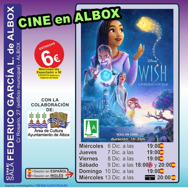 Cinema in Albox: Wish, the power of wishes