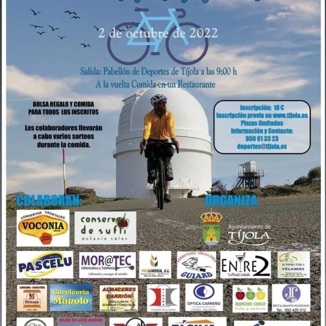 XIX Ruta Cicloturista Miguel Angel Jimenez Sanchez – Tijola