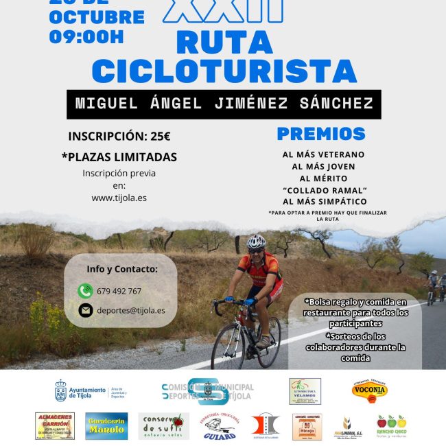 XXII Ruta Cicloturista Tíjola-Calar Alto