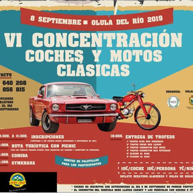 VI Concentración de Coches y Motos Clásicas – Olula del Rio 2019