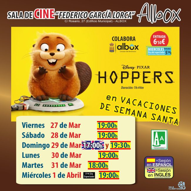 Cine en Albox: Hoppers