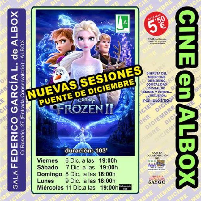 Cine en Albox – Frozen II (Especial puente diciembre)