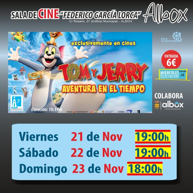 Cine en Albox: Tom y Jerry Aventura en el Tiempo