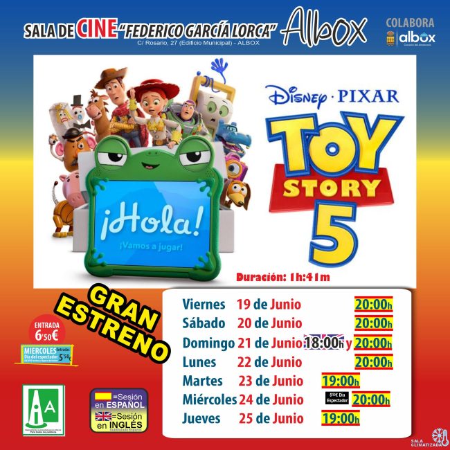 Cine en Albox: Toy Story 5