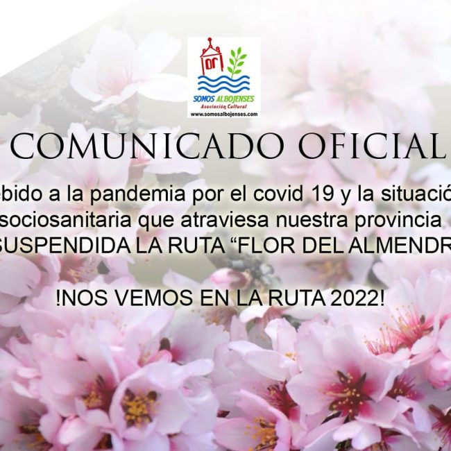 No habrá Ruta de los Almendros en Flor en Albox
