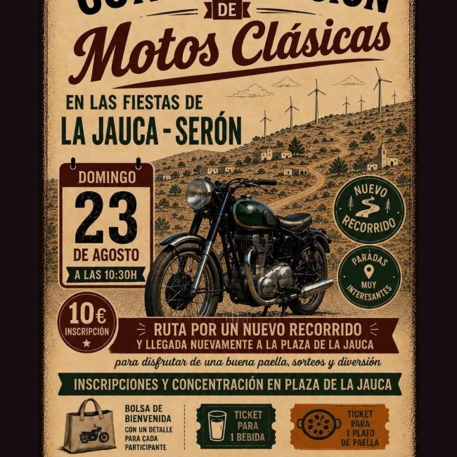 Concentración de Motos Clasicas en La Jauca – Serón 2026