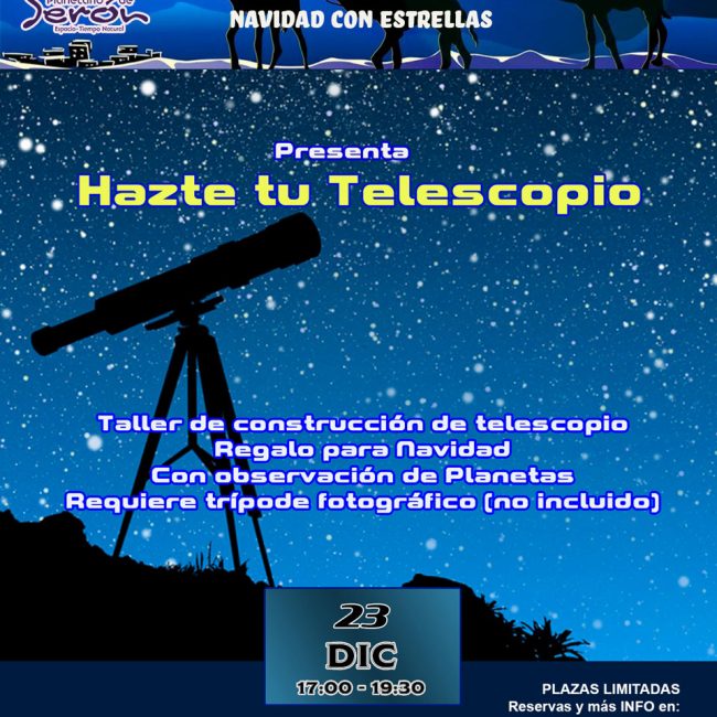 Taller «Aprende a hacer tu propio telescopio»