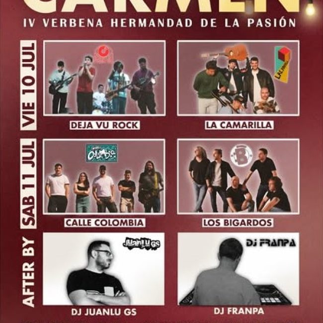 Fiestas del Carmen: IV Verbena Hermandad de la Pasión Olula 2026