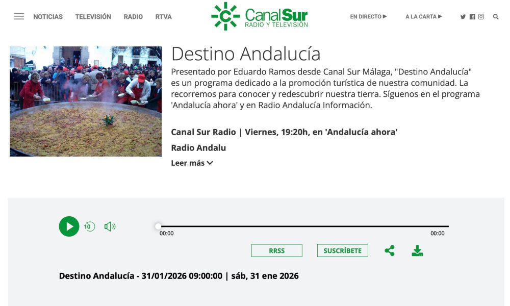 Canal Sur Radio hace protagonista a Bacares que celebra el Dia del Romero