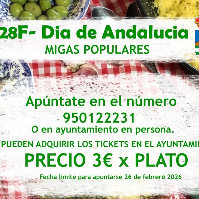 Popular Migas on Andalusia Day in Líjar 2026